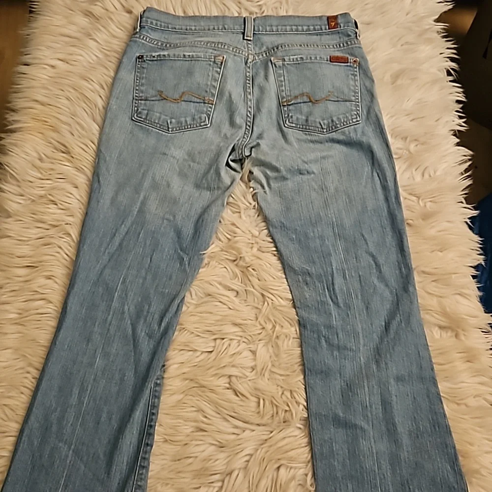 7 For All Mankind Light Wash Bootcut Jeans Size 29